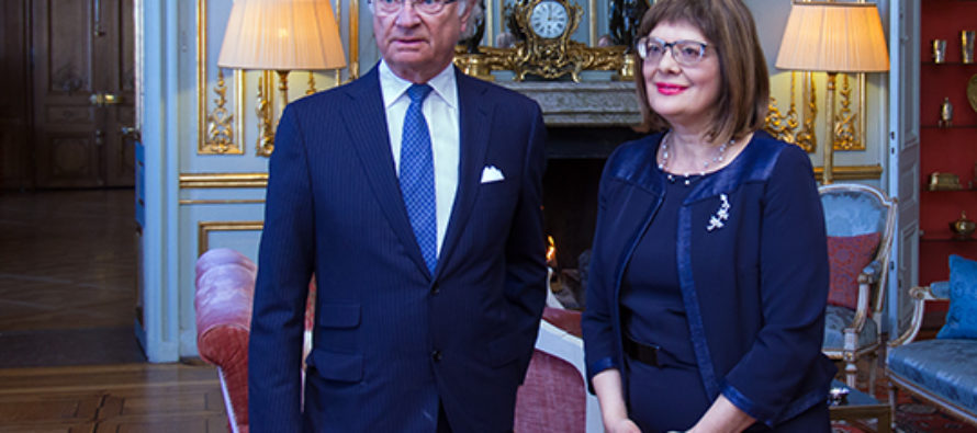 Sweden: The King holds an audience with the President of the National Assembly of Serbia