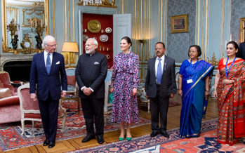 Sweden: The King holds an audience with India’s Prime Minister Mr Narendra Modi at the Royal Palace of Stockholm