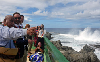 Crown Prince Haakon highlights climate change in Tonga