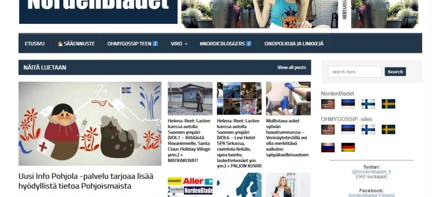 Helena-Reet: We have opened NordenBladet.fi and NordenBladet.se!! There is great interest for the NordenBladet pages and every day I am thinking – where from here? what from here?