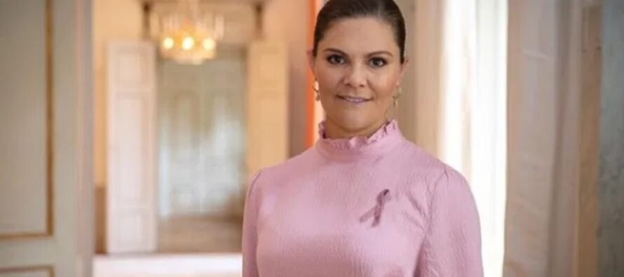 Sweden: Crown Princess Victoria supports the Swedish Cancer Society’s Pink Ribbon Campaign