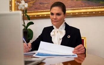 Sweden: Queen Silvia and Crown Princess Victoria attend digital Global Child Forum meeting