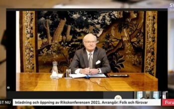 Sweden: King Carl Gustaf joined by Crown Princess Victoria for discussions on war preparedness