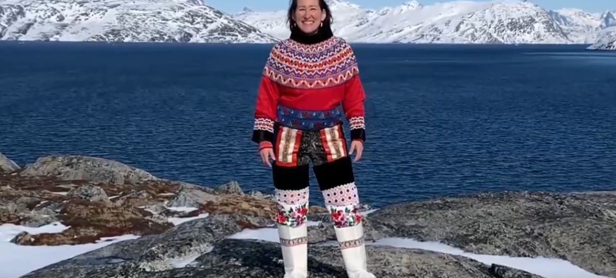 Greenland Inuits Traditional Costume Inuit Man In Traditional Dress Greenland Inuits Traditional Costume Inuit Man In Traditional Dress